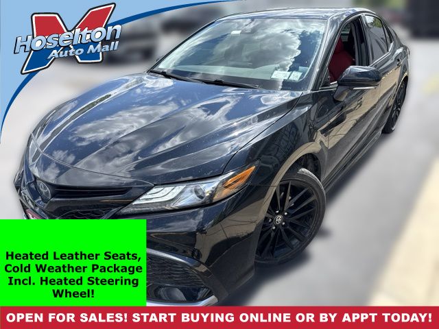 Midnight Black Metallic 2023 Toyota Camry Hybrid Sedan Front-Wheel Drive Continuously Variable Transmission