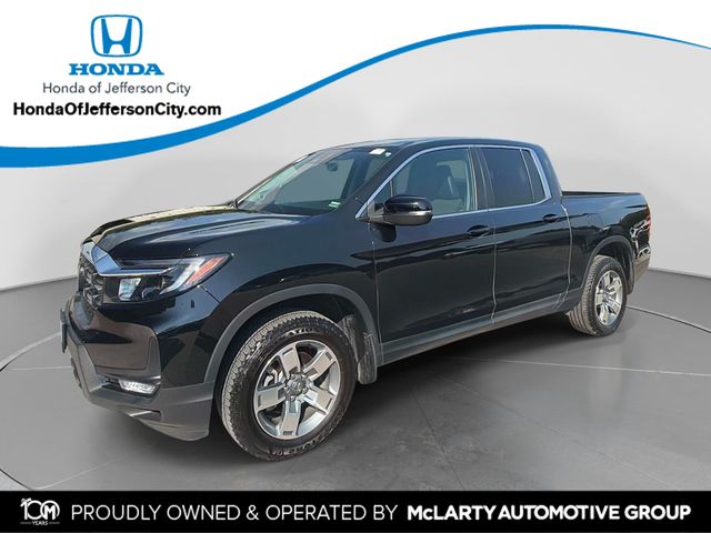 Crystal Black Pearl 2025 Honda Ridgeline Pickup Truck All-Wheel Drive 9-Speed Automatic
