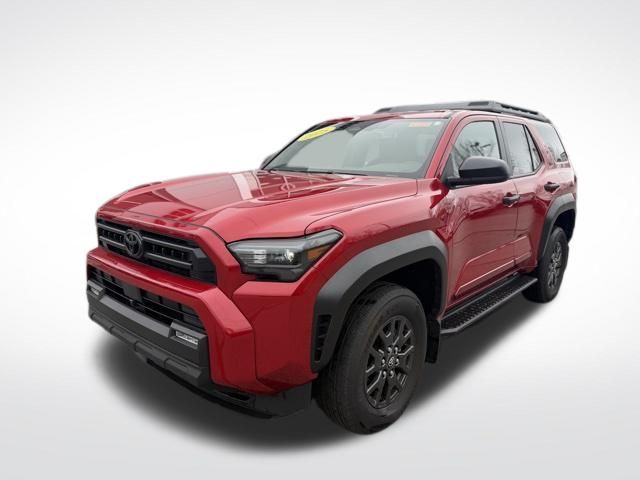 Red 2025 Toyota 4Runner SR5 4WD SUV / Crossover Four-Wheel Drive 8-Speed Automatic