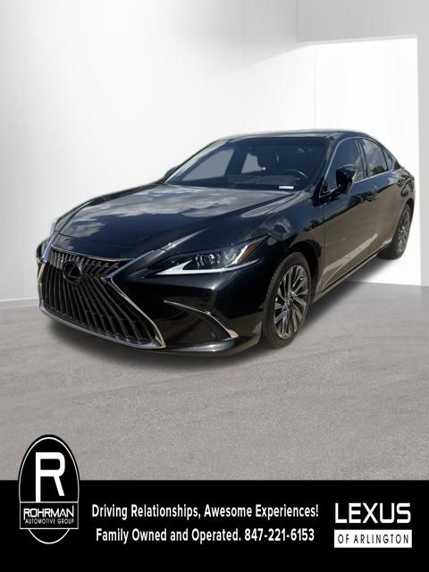 Black (Caviar) 2025 Lexus ES Hybrid Sedan Front-Wheel Drive Continuously Variable Transmission