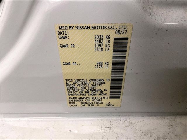 2023 Nissan Altima 2.5 SV White at John Sisson Motors