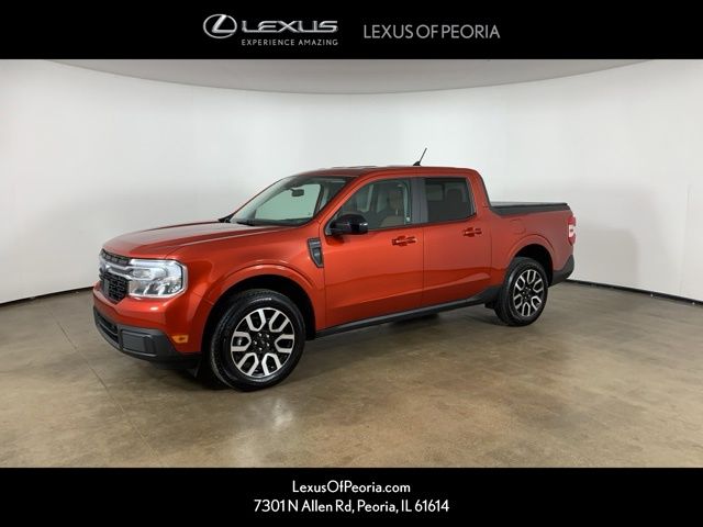 Hot Pepper Red Metallic Tinted Clearcoat 2024 Ford Maverick Lariat SuperCrew AWD Pickup Truck All-Wheel Drive 8-Speed Automatic