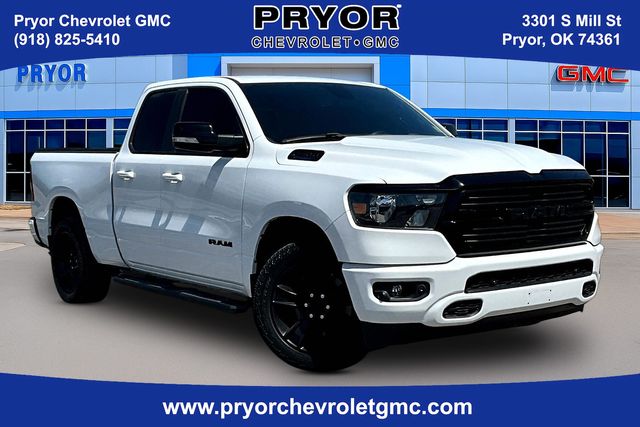 Bright White Clearcoat 2021 RAM 1500 Big Horn Quad Cab RWD Pickup Truck 4X2 8-Speed Automatic