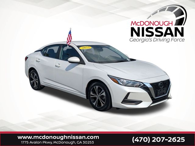 Aspen White 2023 Nissan Sentra Sedan Front-Wheel Drive Continuously Variable Transmission