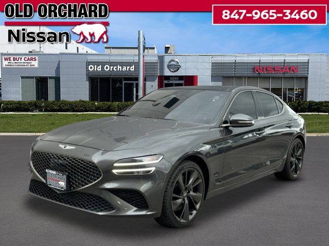 Makalu Gray 2023 Genesis G70 Sedan Rear-Wheel Drive 8-Speed Automatic