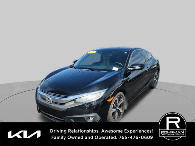 Black 2016 Honda Civic Coupe Coupe Front-Wheel Drive Continuously Variable Transmission