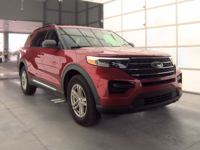 Red Metallic 2024 Ford Explorer SUV / Crossover All-Wheel Drive Automatic
