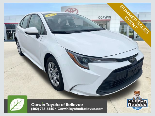 Ice Cap 2024 Toyota Corolla Sedan Front-Wheel Drive Continuously Variable Transmission