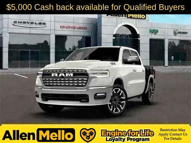 Bright White Clearcoat 2026 RAM 1500 Limited Crew Cab 4WD Pickup Truck Four-Wheel Drive 8-Speed Automatic