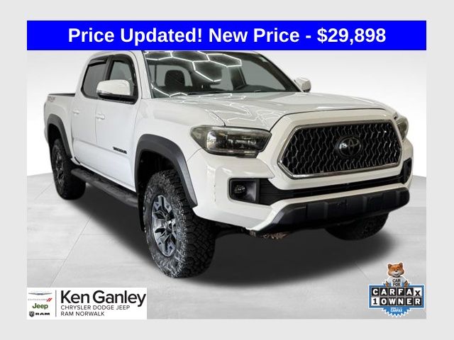 Super White 2019 Toyota Tacoma Pickup Truck Four-Wheel Drive 6-Speed Automatic