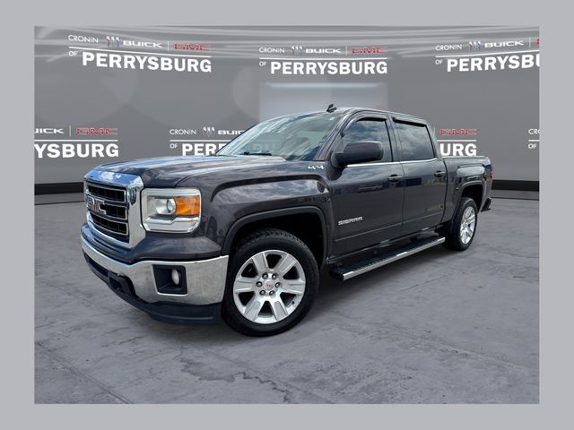 Gray (Iridium Metallic) 2014 GMC Sierra 1500 SLE Crew Cab 4WD Pickup Truck Four-Wheel Drive 6-Speed Automatic Overdrive