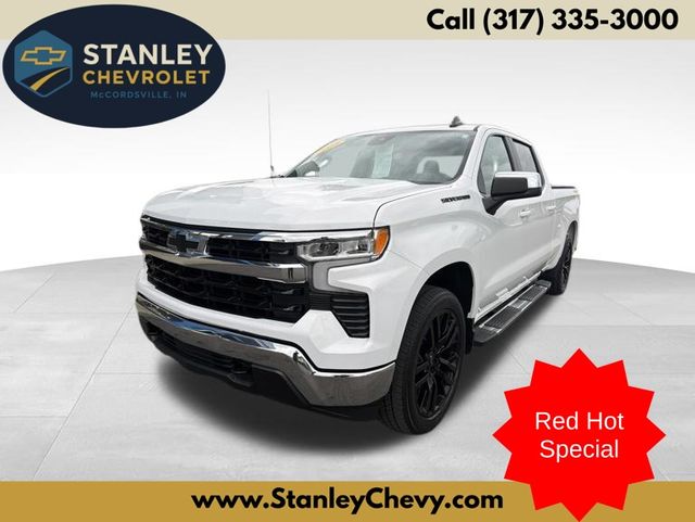 Summit White 2023 Chevrolet Silverado 1500 Pickup Truck Four-Wheel Drive 8-Speed Automatic