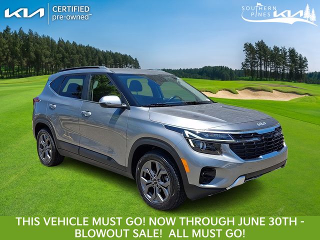 Steel Gray 2024 Kia Seltos S AWD SUV / Crossover All-Wheel Drive Continuously Variable Transmission