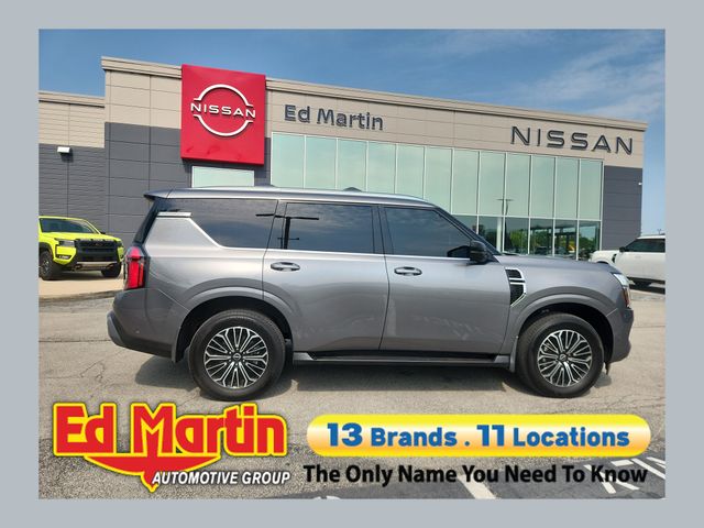 Gray (Gun Metallic) 2025 Nissan Armada SUV / Crossover Four-Wheel Drive 9-Speed Automatic