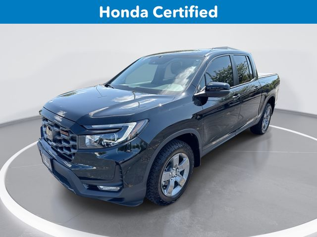 Crystal Black Pearl 2025 Honda Ridgeline Pickup Truck All-Wheel Drive 9-Speed Automatic