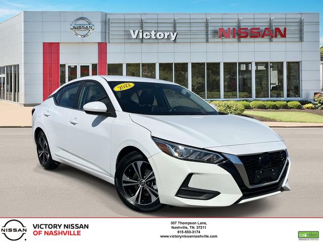 White (Fresh Powder) 2022 Nissan Sentra SV FWD Sedan Front-Wheel Drive Continuously Variable Transmission