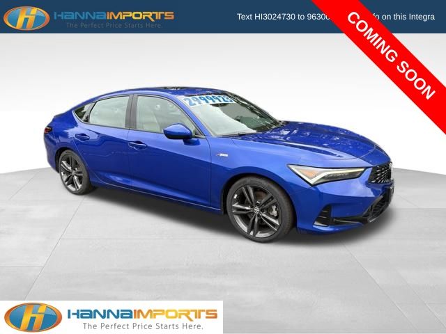 Apex Blue Pearl 2023 Acura Integra Sedan Front-Wheel Drive Continuously Variable Transmission