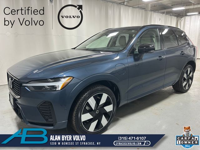 Denim Blue Metallic 2025 Volvo XC60 Recharge T8 Plus Dark Theme eAWD SUV / Crossover All-Wheel Drive Automatic