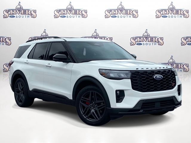 White Metallic 2025 Ford Explorer SUV / Crossover All-Wheel Drive Automatic