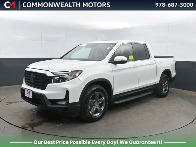Platinum White Pearl 2023 Honda Ridgeline RTL AWD Pickup Truck All-Wheel Drive 9-Speed Automatic