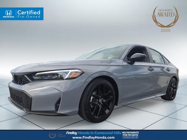 Urban Gray Pearl 2026 Honda Civic Sedan Front-Wheel Drive Continuously Variable Transmission