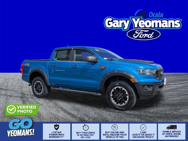 Velocity Blue Metallic 2021 Ford Ranger Pickup Truck Four-Wheel Drive Automatic