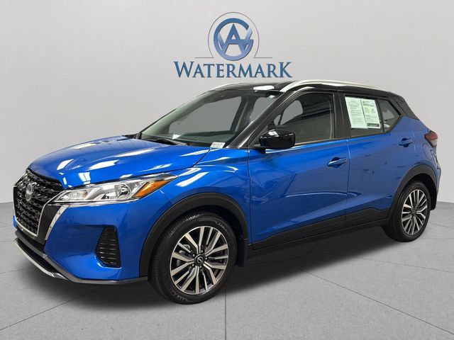 Electric Blue Metallic/Super Black 2024 Nissan Kicks SV FWD SUV / Crossover Front-Wheel Drive Continuously Variable Transmission
