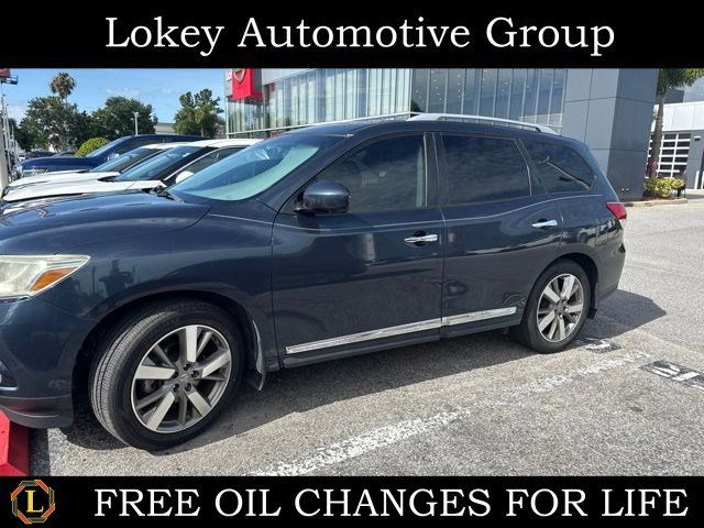 Arctic Blue Metallic 2016 Nissan Pathfinder Platinum SUV / Crossover Front-Wheel Drive Continuously Variable Transmission