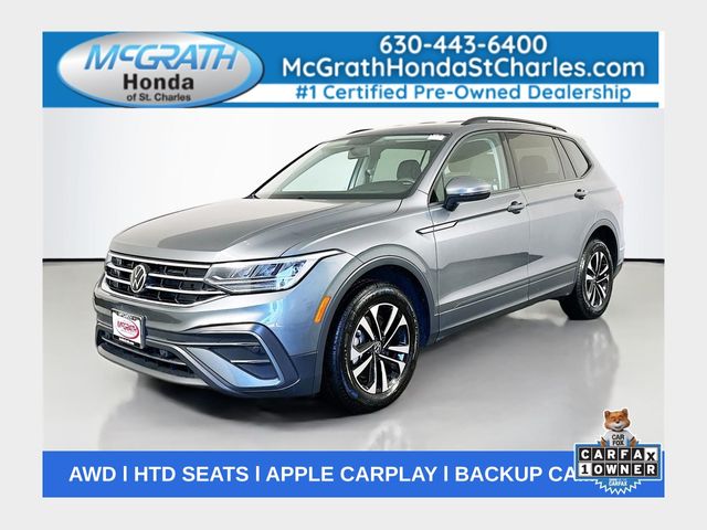 Platinum Gray Metallic 2022 Volkswagen Tiguan S 4Motion SUV / Crossover All-Wheel Drive 8-Speed Automatic