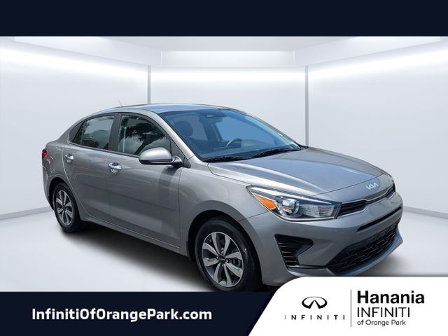 Steel Gray 2023 Kia Rio Sedan Front-Wheel Drive Continuously Variable Transmission