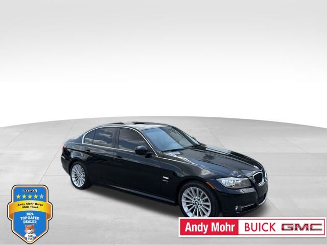 Jet Black 2011 BMW 3 Series Sedan All-Wheel Drive 6-Speed Automatic