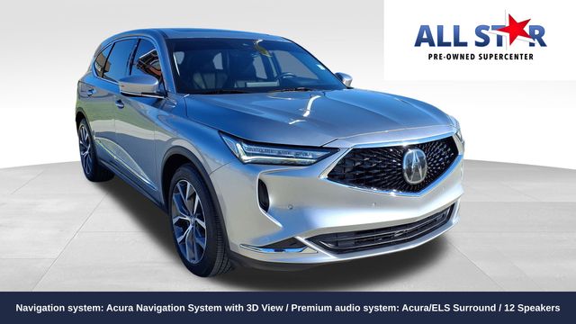 Lunar Silver Metallic 2023 Acura MDX FWD with Technology Package SUV / Crossover Front-Wheel Drive Automatic
