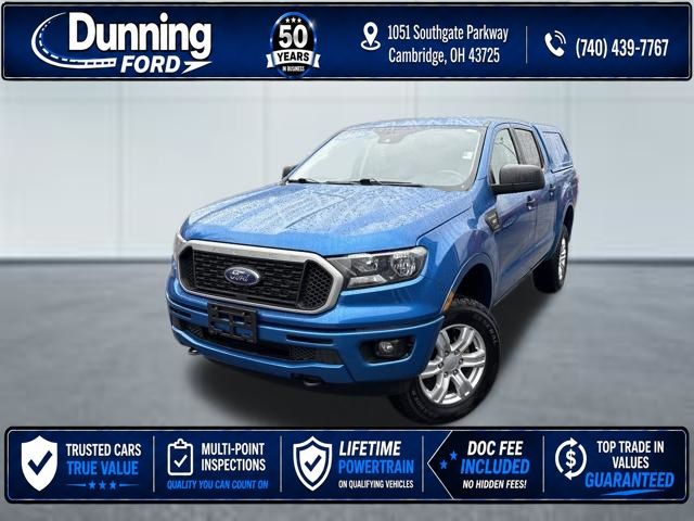 Velocity Blue Metallic 2021 Ford Ranger Pickup Truck Four-Wheel Drive Automatic