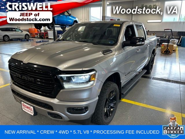 Billet Silver Metallic 2021 RAM 1500 Pickup Truck Four-Wheel Drive 8-Speed Automatic