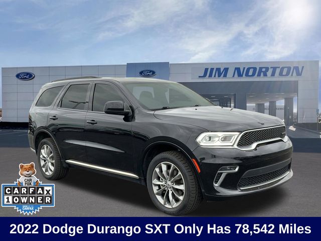 DB Black Crystal Clearcoat 2022 Dodge Durango SXT AWD SUV / Crossover All-Wheel Drive 8-Speed Automatic