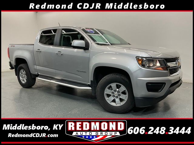 Silver Ice Metallic 2018 Chevrolet Colorado Work Truck Crew Cab 4WD Pickup Truck Four-Wheel Drive 8-Speed Automatic