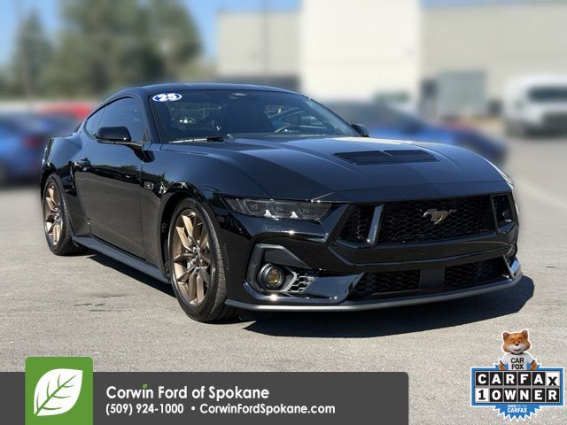 Shadow Black 2025 Ford Mustang Coupe Rear-Wheel Drive Automatic