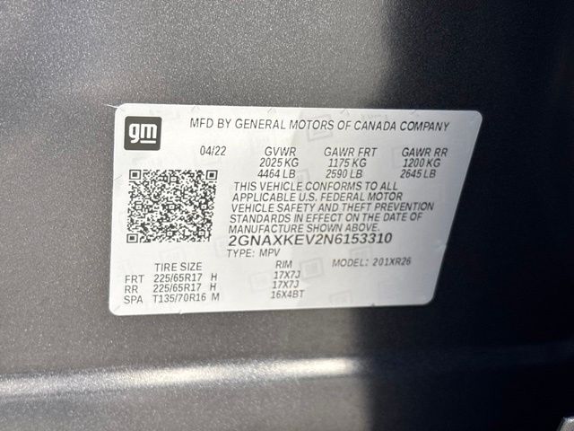 Used 2022 Chevrolet Equinox SUV