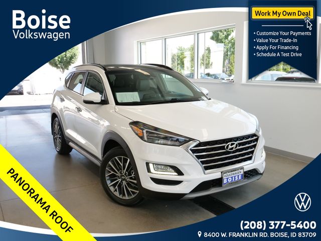Dazzling White 2019 Hyundai Tucson SUV / Crossover Front-Wheel Drive 6-Speed Automatic