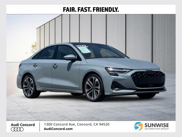 Arrow Gray Pearl Effect 2025 Audi A3 Sedan All-Wheel Drive Automatic