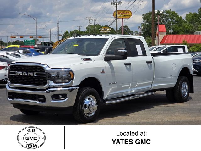 Bright White Clearcoat 2024 RAM 3500 Big Horn Crew Cab LB DRW 4WD Pickup Truck Four-Wheel Drive 6-Speed Automatic