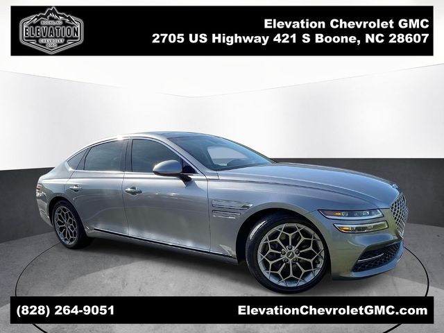 Savile Silver 2022 Genesis G80 2.5T RWD Sedan Rear-Wheel Drive 8-Speed Automatic