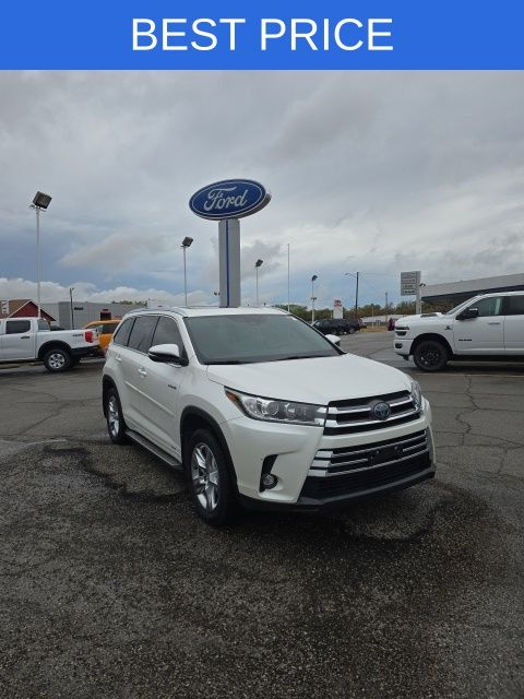White (Blizzard Pearl) 2019 Toyota Highlander Hybrid SUV / Crossover All-Wheel Drive Continuously Variable Transmission