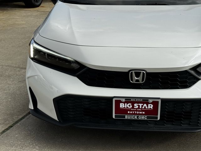 2025 Honda Civic Sport White at Shottenkirk Kia Fort Bend