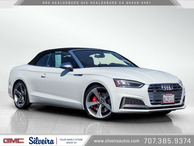 White 2019 Audi S5 3.0T quattro Premium Plus Cabriolet AWD Convertible All-Wheel Drive 8-Speed Automatic