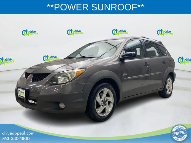 Black (Charcoal) 2003 Pontiac Vibe Hatchback Front-Wheel Drive 4-Speed Automatic Overdrive