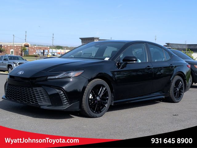 Midnight Black Metallic 2025 Toyota Camry SE FWD Sedan Front-Wheel Drive Continuously Variable Transmission