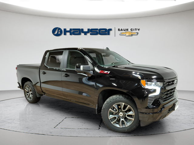 Black 2024 Chevrolet Silverado 1500 Pickup Truck Four-Wheel Drive Automatic
