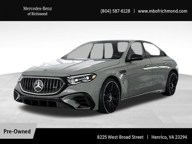 Gray (MANUFAKTUR Alpine Grey) 2026 Mercedes-Benz E-Class AMG E 53 Hybrid 4MATIC+ Sedan All-Wheel Drive 9-Speed Automatic