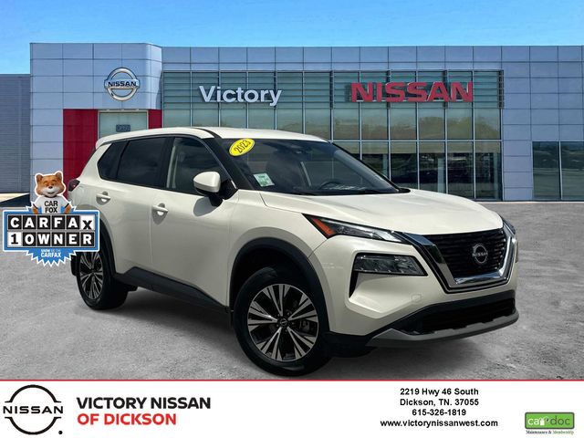 Pearl White 2023 Nissan Rogue SUV / Crossover All-Wheel Drive Continuously Variable Transmission